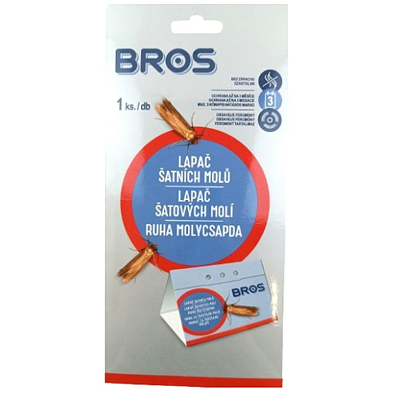 Bros Lapač šatních molů ve skříních a zásuvkách 1 kus