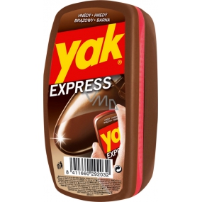Yak Express hnědá houbička na obuv 10 g Yak Express hnědá houbička na obuv 10 g