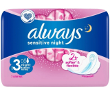 Always Sensitive Ultra Night wkładki higieniczne z skrzydełkami 7 sztuk