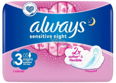 Always Sensitive Ultra Night wkładki higieniczne z skrzydełkami 7 sztuk
