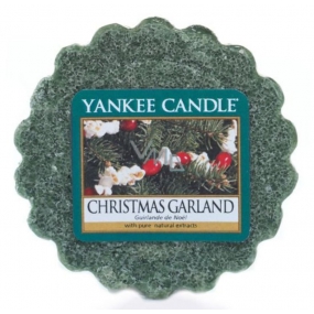 Yankee Candle Christmas Garland - Vánoční věnec vonný vosk do aromalampy 22 g