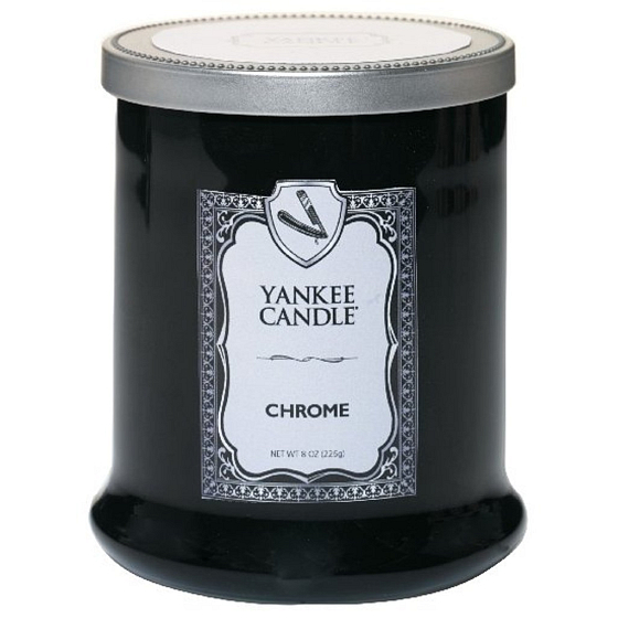 Yankee Candle Barbershop Chrome Tumbler - Chrom vonná svíčka 226 g
