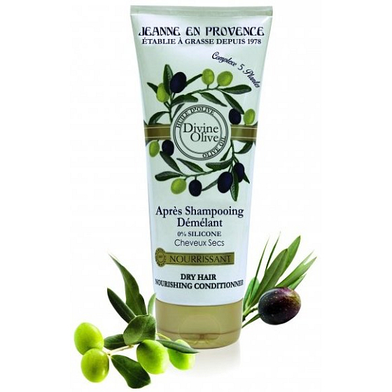 Jeanne en Provence Divine Olive nawilżający odżywka do suchych włosów 200 ml