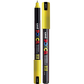 Posca Uniwersalny akrylowy marker 0,7 mm żółty PC-1MR