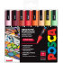 Posca Uniwersalny zestaw markerów akrylowych 1,8 - 2,5 mm Summer mix ciepłych tonów 8 sztuk PC-5M