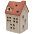 Domek cihlovy z porcelánu s LED osvětlením 7 x 11,5 cm