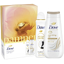 Dove Pamper żel pod prysznic 225 ml + dezodorant spray 150 ml, zestaw kosmetyczny dla kobiet
