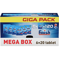Finish tabletki do zmywarki GIGAPACK, 120 szt.