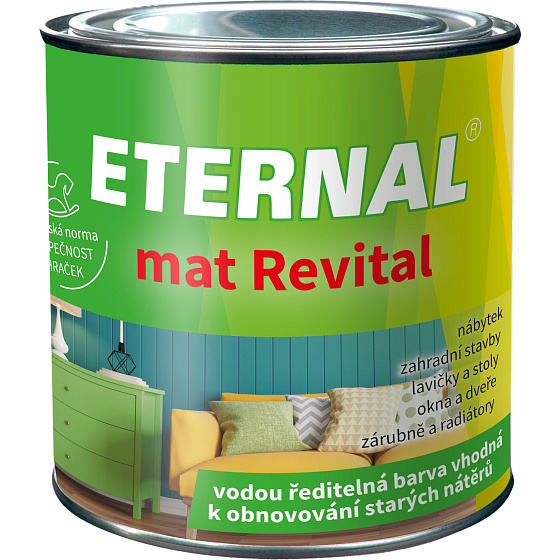 Eternal mat Revital farba do odnawiania starych powłok, 201 biały, 100 g