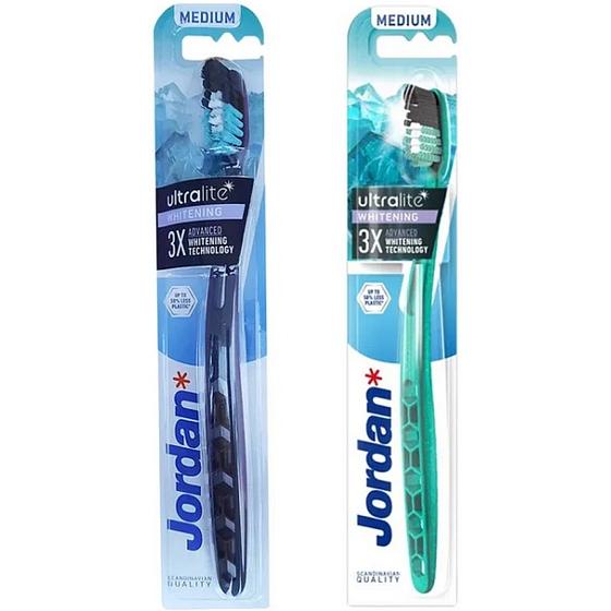 Jordan Ultralite Whitening Medium szczoteczka do zębów, 1 sztuka
