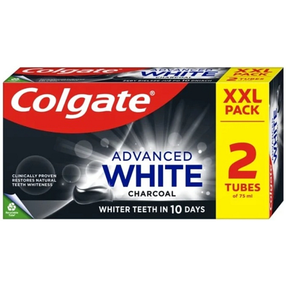 Colgate pasta do zębów Advanced White Charcoal 2x75ml