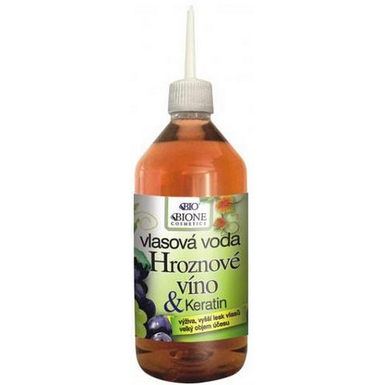 Bione Cosmetics Hroznové víno & Keratin vlasová voda 215 ml