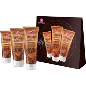 Dermacol Aroma Ritual Irská káva Opojný sprchový gel 250 ml + tělové mléko 200 ml + krém na ruce 100 ml, kosmetická sada
