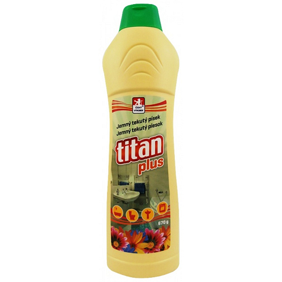 Titan Plus tekutý písek na nerezové, laminátové, keramické, hliníkové, smaltované a další omyvatelné povrchy 670 g