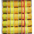 Ditipo Wstążka materiałowa z dratkiem żółto-pomarańczowa, pasek 3 m x 25 mm