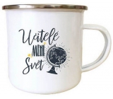 Bohemia Gifts Plecháček s potiskem Učitelé mění svět prūměr 8 cm