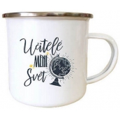 Bohemia Gifts Plecháček s potiskem Učitelé mění svět prūměr 8 cm