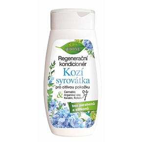 Bione Cosmetics Kozia serwatka regenerująca odżywka do włosów dla wrażliwej skóry 260 ml