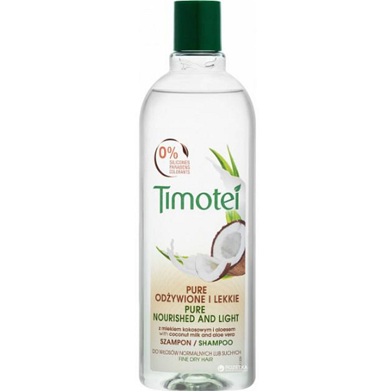 Timotei Hydratace a lehkost šampon pro normální až mírně suché vlasy 400 ml