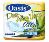 Oasis Ultra Wings Deo Aloe Vera ultra cienkie perfumowane podpaski z skrzydełkami 9 sztuk