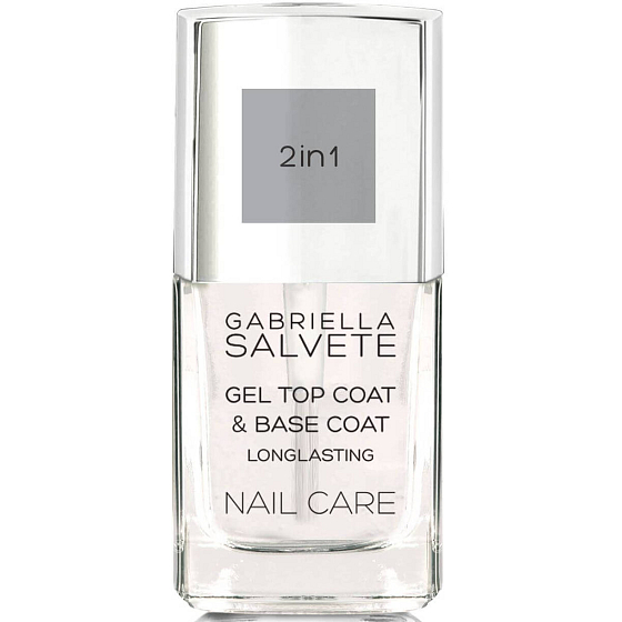 Gabriella Salvete Nail Care Gel 2v1 Top and Base Coat gelový vrchní lak na nehty 11 ml
