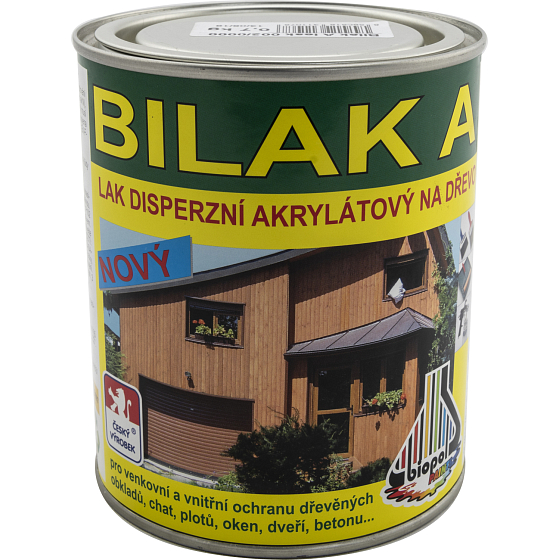 Bilak A 0000 lesk dyspersní lak na dřevo, transparentní, 0,7 kg