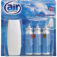 Air Menline Marine Wave odświeżacz powietrza stacja i wkład 3× 15 ml