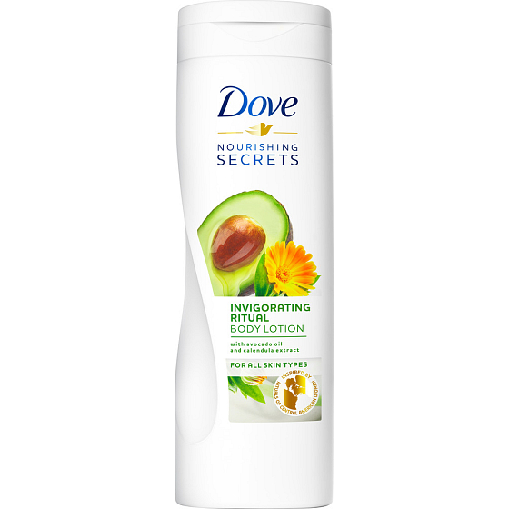 Dove Nourishing Secrets Povzbuzující Rituál Avokádový olej + extrakt z měsíčku lékařského tělové mléko 250 ml