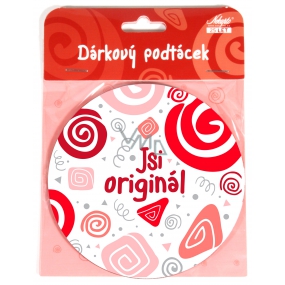 Nekupto Twister Podtácek červený Jsi originál