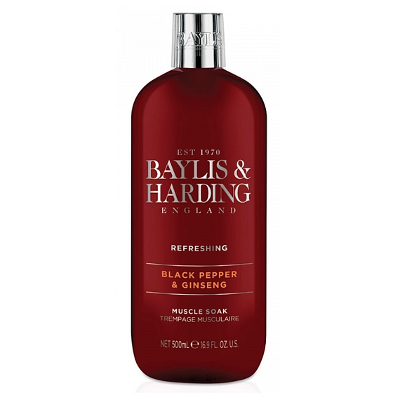 Baylis & Harding Men Černý pepř a Ženšen pěna do koupele pro muže 500 ml
