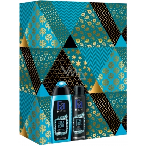 Fa Men Xtra Cool sprchový gel 250 ml + Men Xtra Cool deodorant sprej pro muže 150 ml, kosmetická sada Fa Men Xtra Cool sprchový gel 250 ml + Men Xtra Cool deodorant sprej pro muže 150 ml, kosmetická sada