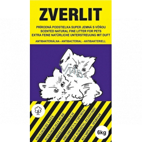 Zverlit Podestylka ekologiczna fioletowa dla kotów i gryzoni z węgierską super drobną zbrylającą 6 kg