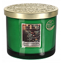 Heart & Home Vůně vánočního stromečku Sojová vonná svíčka elipsa 2 knoty hoří až 40 hodin 230 g