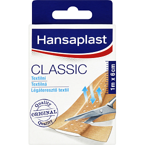Hansaplast Classic plastry tekstylne, 6 cm × 1 m
