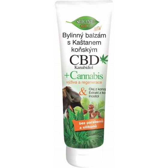 Bione Cosmetics CBD Kanabidiol balsam ziołowy z Kasztanem Końskim 300 ml