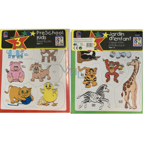 EP Line Baby Genius puzzle 6 dílků různé druhy, doporučený věk 1+