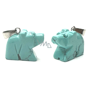 Tyrkenit Niedźwiedź wisiorek z naturalnego kamienia, ręcznie szlifowana figurka 1,8 x 2,5 x 8 mm, kamień młodzieży, szukający celu życia Tyrkenit Niedźwiedź wisiorek z naturalnego kamienia, ręcznie szlifowana figurka 1,8 x 2,5 x 8 mm, kamień młodzieży, szukający celu życia