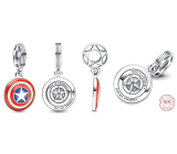 Zawieszka ze srebra próby 925 Marvel The Avengers, Tarcza Kapitana Ameryki, do bransoletki