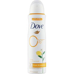Dove 0% ALU Citrus i Brzoskwinia dezodorant, 150 ml