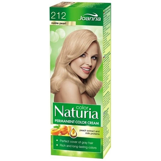 Joanna Naturia farba do włosów z proteinami mlecznymi 212 Perłowa blond