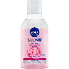 Nivea MicellAIR dvoufázová micelární voda s růžovou vodou, 400 ml Nivea MicellAIR dvoufázová micelární voda s růžovou vodou, 400 ml