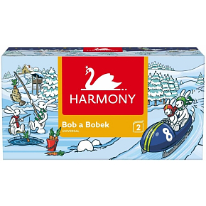 Harmony Universal 2-warstwowe chusteczki papierowe w pudełku Bob & Bobek 150 szt.