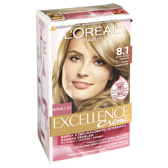 Loreal Paris Excellence Creme farba do włosów 8.1 blond jasny popielaty
