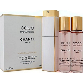 Chanel Coco Mademoiselle woda perfumowana komplet dla kobiet 3 x 20 ml