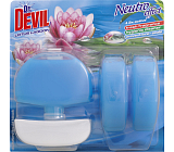 Dr. Devil 3w1 Lotus Lagoon płynny blok do WC, koszyczek + wkład 3× 55 ml