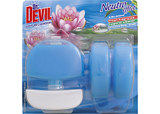 Dr. Devil 3w1 Lotus Lagoon płynny blok do WC, koszyczek + wkład 3× 55 ml