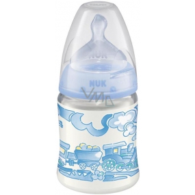 Nuk First Choice Baby Rose & Blue láhev 0-6 měsíců modrá různé vzory 150 ml