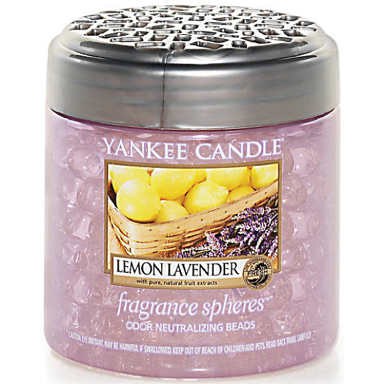 Yankee Candle Lemon Lavender - Levandule Spheres voňavé perly neutralizují pachy a osvěží malé prostory 170 g
