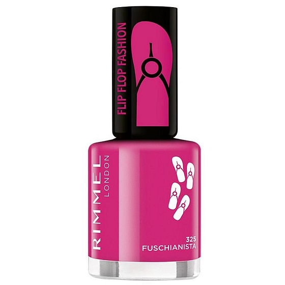 Rimmel London 60 Seconds Flip Flop lak na nehty 325 Fuschianista 8 ml