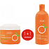 Ziaja Pomerančové máslo sprchový peeling s mikrogranulemi 200 ml + sprchový gel 500 ml, duopack